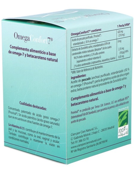 100% Natural Omegaconfort 7 90 Cápsulas