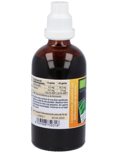 100% Natural Bio Extracto De Semillas De Pomelo Ecológico 100Ml