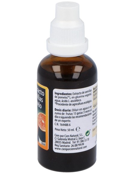 100% Natural Bio Extracto De Semillas De Pomelo Ecológico 50Ml