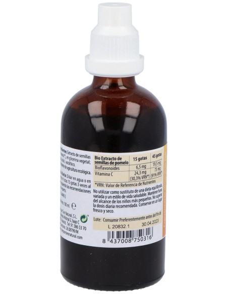 100% Natural Bio Extracto De Semillas De Pomelo Ecológico 100Ml