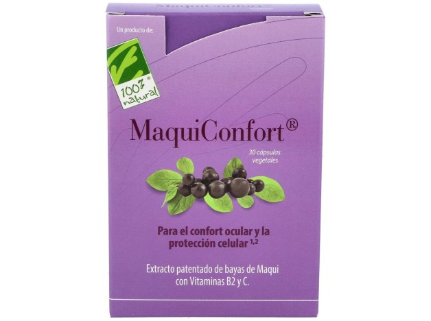 100% Natural Maquiconfort 30 Cápsulas Vegetales