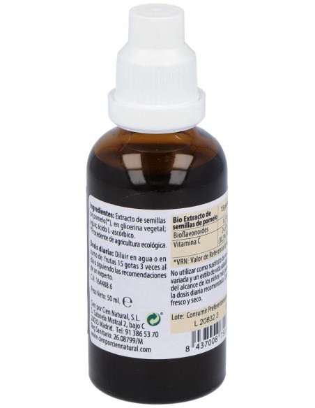 100% Natural Bio Extracto De Semillas De Pomelo Ecológico 50Ml