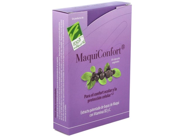 100% Natural Maquiconfort 30 Cápsulas Vegetales
