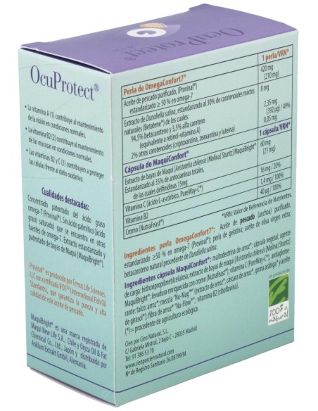 100% Natural Ocuprotect 30 Cápsulas +30 Cápsulas