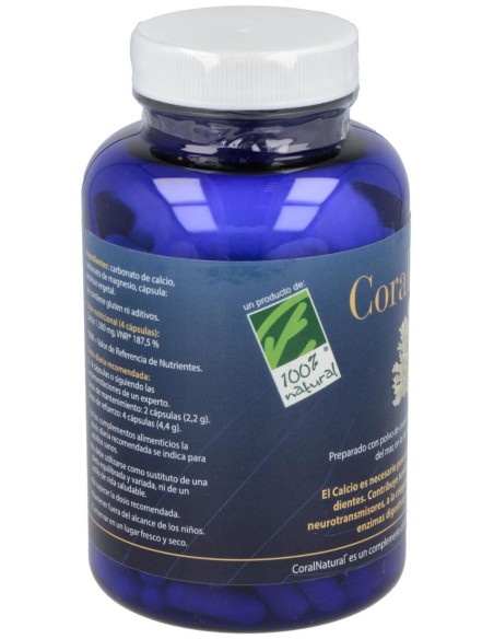 100% Natural Coralnatural 180 Cápsulas