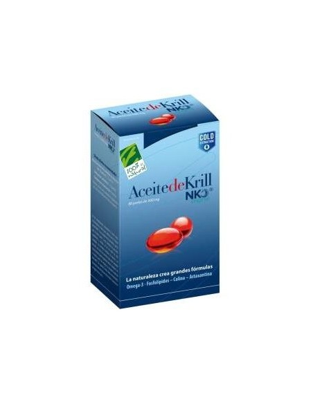 100% Natural Aceite De Krill Nko 80 Perlas De 500Mg