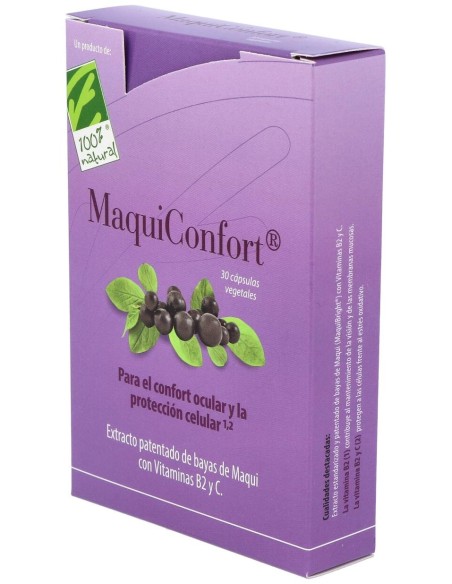 100% Natural Maquiconfort 30 Cápsulas Vegetales