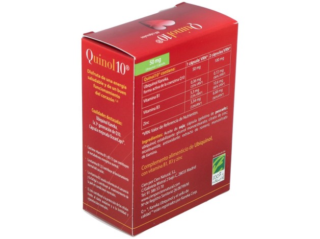 100% Natural Quinol10 50Mg 60Caps