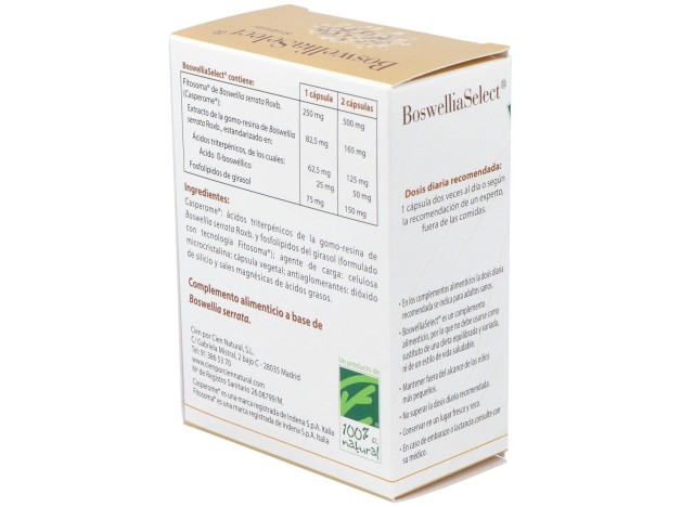 100% Natural Boswellia Select 60Cáps