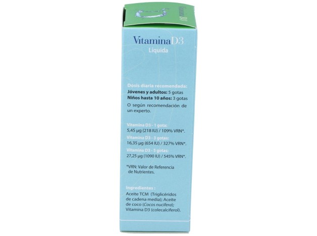 100% Natural Vitamina D3 Líquida 50Ml