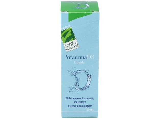 100% Natural Vitamina D3 Líquida 50Ml