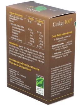 100% Natural Ginkgo 60Cáps