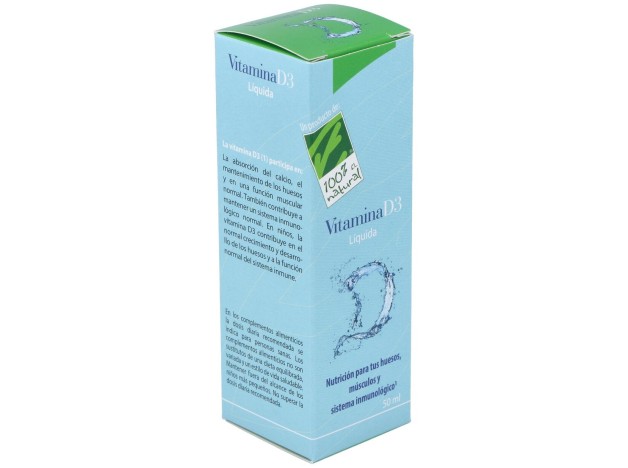 100% Natural Vitamina D3 Líquida 50Ml