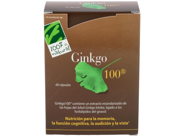 100% Natural Ginkgo 60Cáps