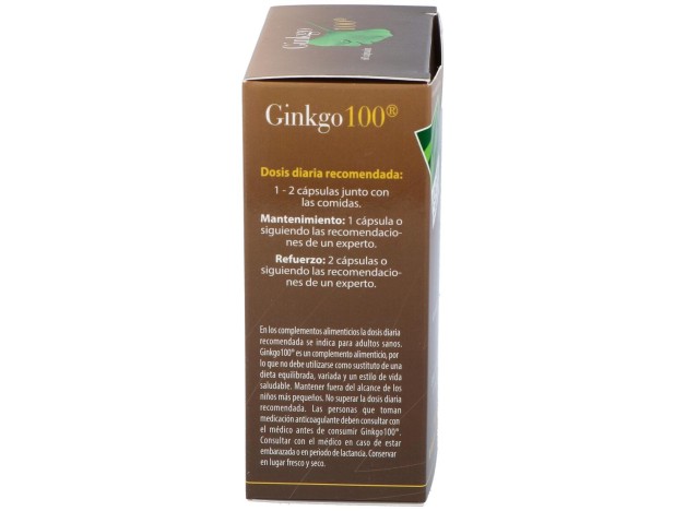 100% Natural Ginkgo 60Cáps