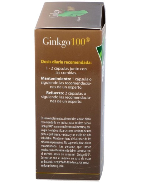 100% Natural Ginkgo 60Cáps