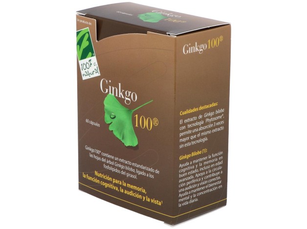 100% Natural Ginkgo 60Cáps