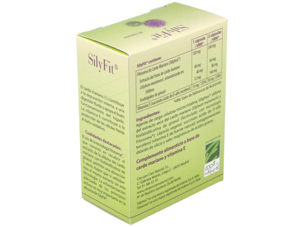 100% Natural Silyfit Digestivo 60Cáps