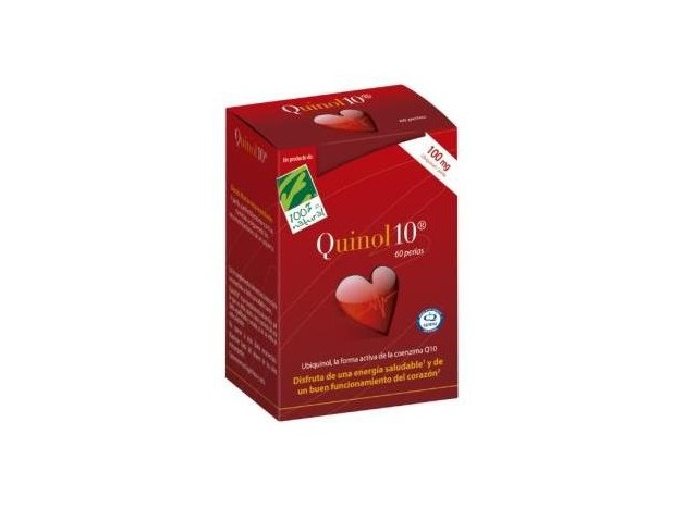 100% Natural Quinol10  60 Perlas De 100Mg