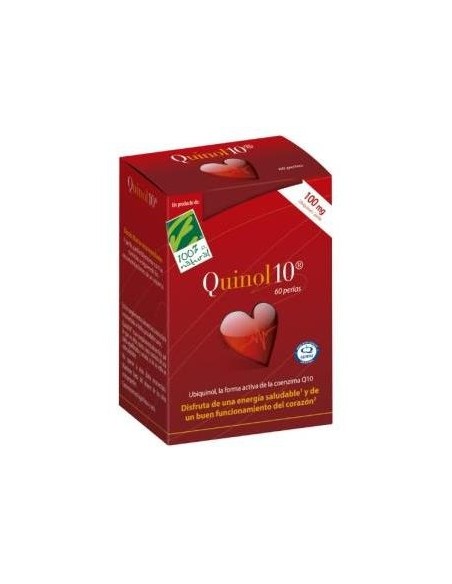 100% Natural Quinol10  60 Perlas De 100Mg
