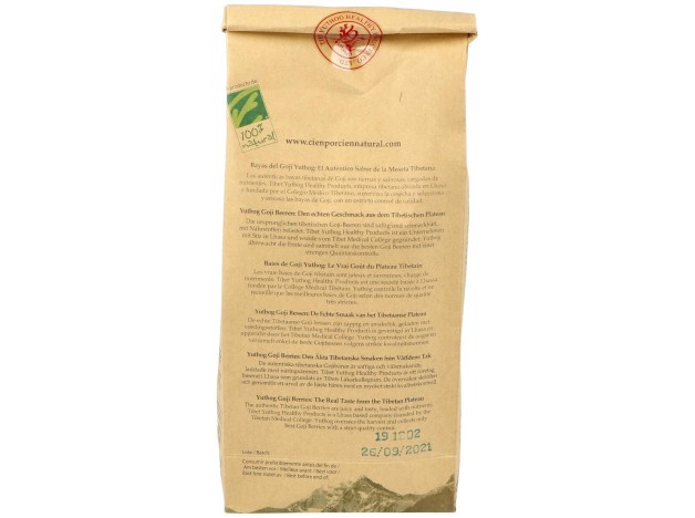 100% Natural Bayas Tibetanas Goji 250G