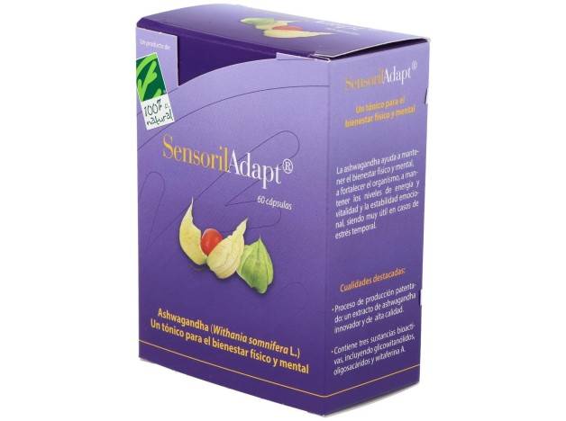 100% Natural Sensoril Adapt Tónico 60 Perlas
