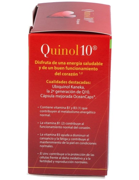 100% Natural Quinol 10 90Cápsulas De 50Mg De Ubiquinol
