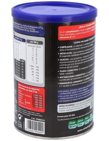 Colnatur Sport Colágeno Natural Sabor Neutro, 330 G