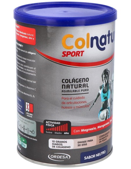 Colnatur Sport Colágeno Natural Sabor Neutro, 330 G