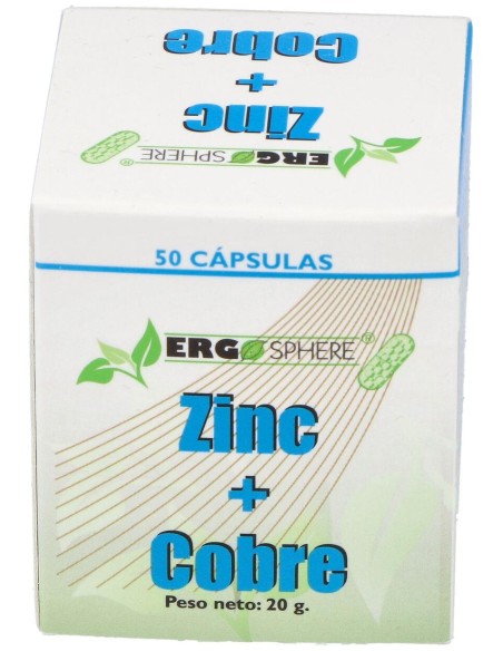 Ergonat Galenic Zinc Cobre Ergosphere 50Caps