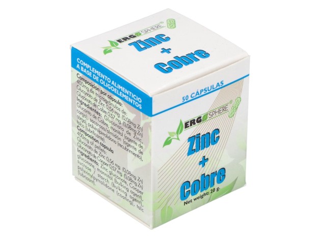 Ergonat Galenic Zinc Cobre Ergosphere 50Caps