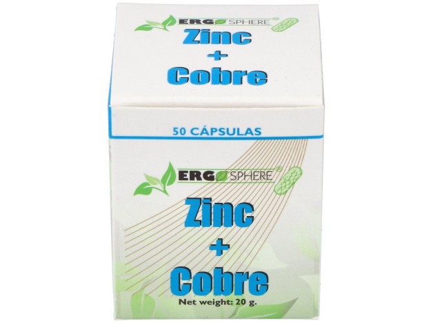 Ergonat Galenic Zinc Cobre Ergosphere 50Caps