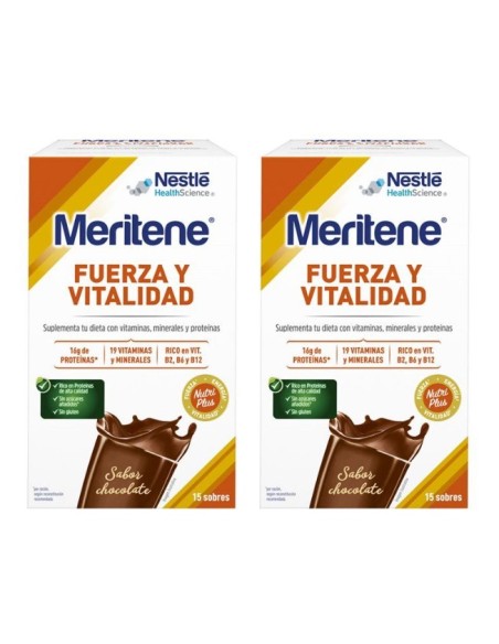 Meritene Fuerza y Vitalidad 30 Sobres Chocolate