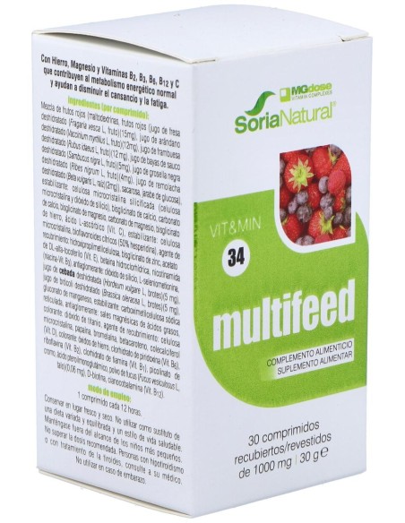 Mgdose Vit%26Min 34 Multifeed 30 Comprimidos