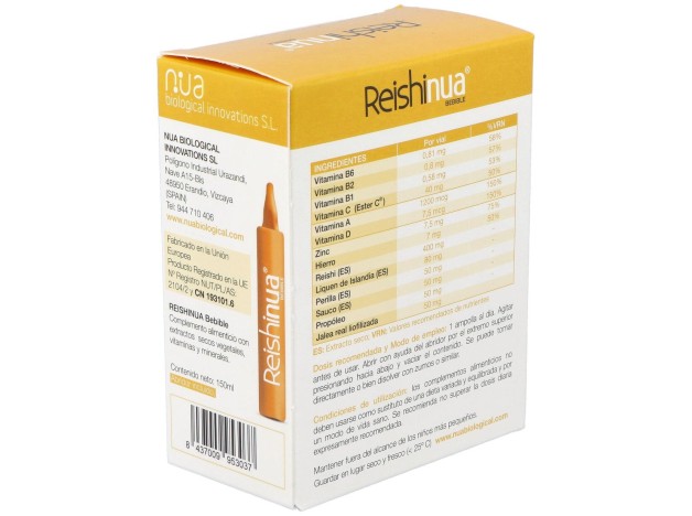 Reishinua Bebible 15 Viales Nua