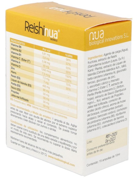 Reishinua Bebible 15 Viales Nua