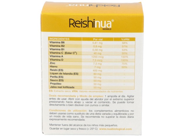 Reishinua Bebible 15 Viales Nua