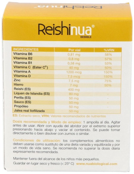 Reishinua Bebible 15 Viales Nua