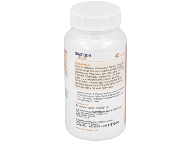Nua Biological Innovations Nuantiox Visión 45Caps