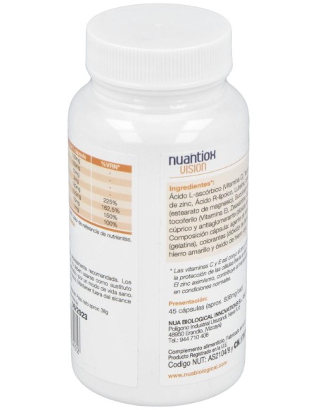 Nua Biological Innovations Nuantiox Visión 45Caps