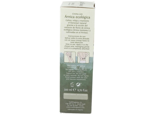 Taullorganics Arnica Ecologica Tubo 200Ml.