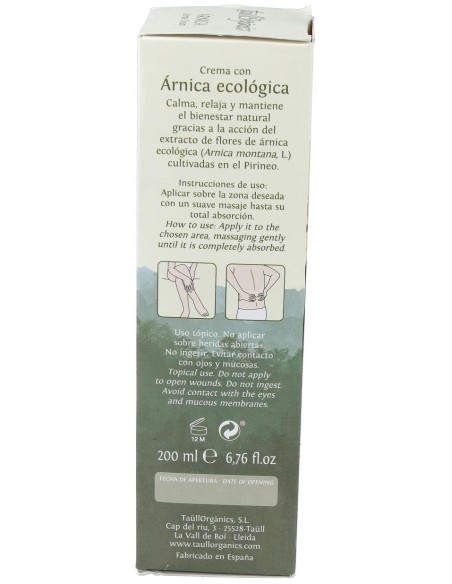 Taullorganics Arnica Ecologica Tubo 200Ml.