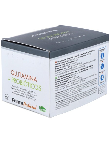 Prisma Natural Glutamina + Probióticos 30 Sticks