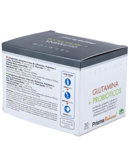 Prisma Natural Glutamina + Probióticos 30 Sticks