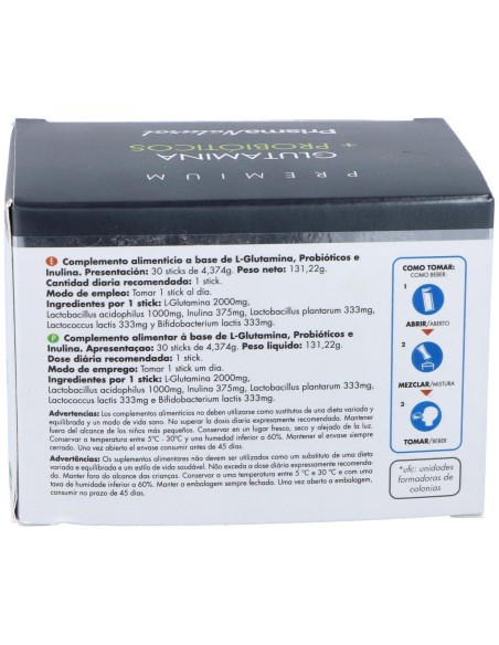 Prisma Natural Glutamina + Probióticos 30 Sticks