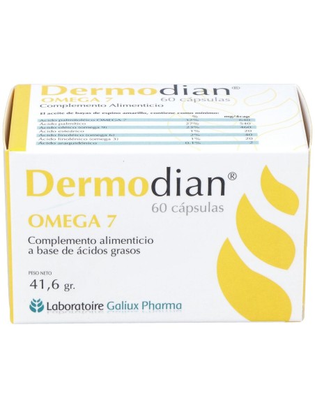 Dermodian Omega 7, 60 Cápsulas