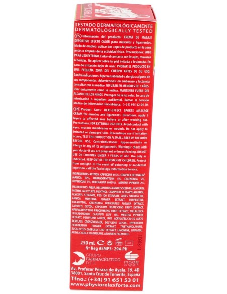 Physiorelax Ultra Heat Crema Efecto Calor 250Ml