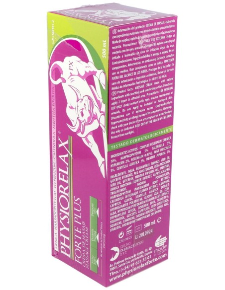 Physiorelax Pack Forte Plus 500Ml + Botella