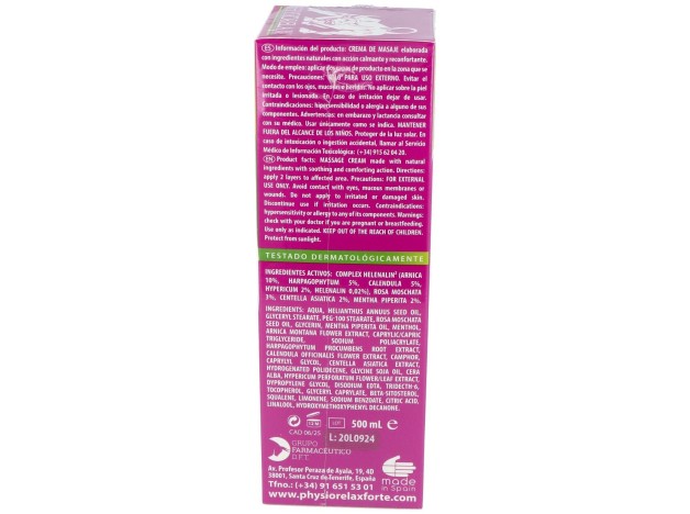 Physiorelax Pack Forte Plus 500Ml + Botella