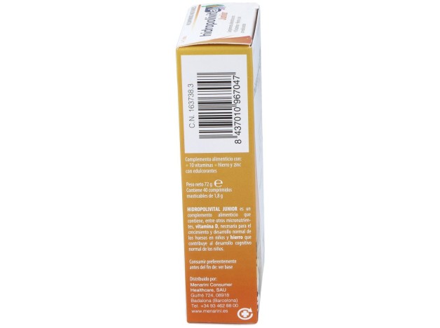 Hidropolivital Junior 40 Comprimidos Masticables